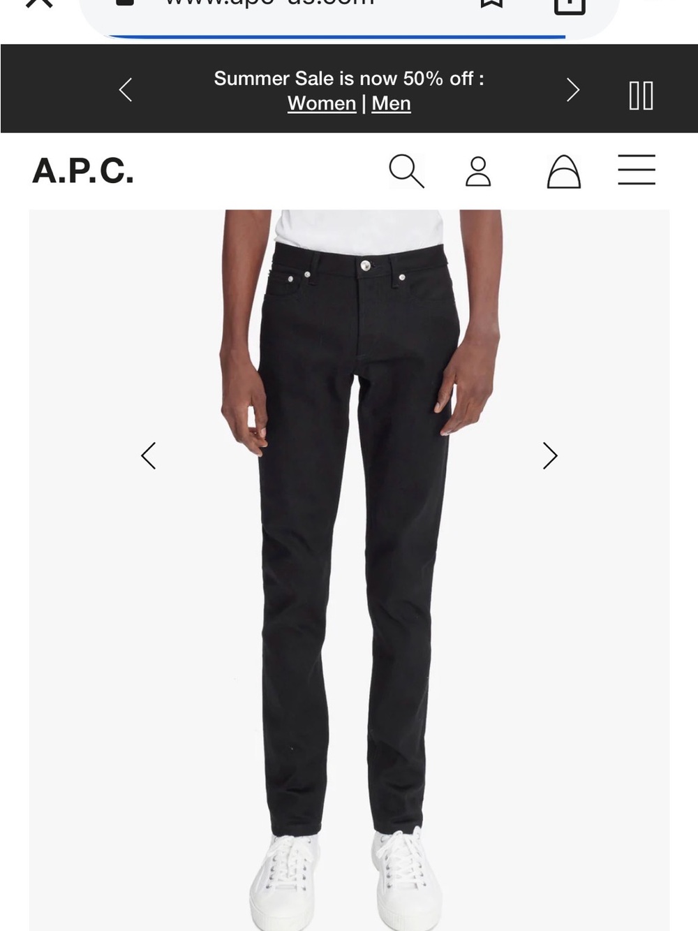 APC Men’s Petit New Standard Black